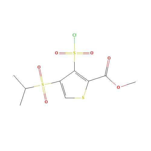 METHYL 3-(CHLOROSULFONYL)-4-(ISOPROPYLSULFONYL)-2-THIOPHENECARBOXYLATE (CAS: 423768-47-2) - Related Chemical Product