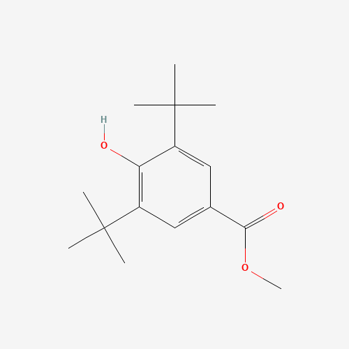 METHYL 3,5-DI-TERT-BUTYL-4-HYDROXYBENZOATE (CAS: 2511-22-0) - Chemical Structure and Molecular Formula 
