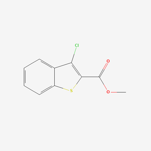METHYL 3-CHLOROBENZO[B]THIOPHENE-2-CARBOXYLATE (CAS: 21211-07-4) - Chemical Structure and Molecular Formula 