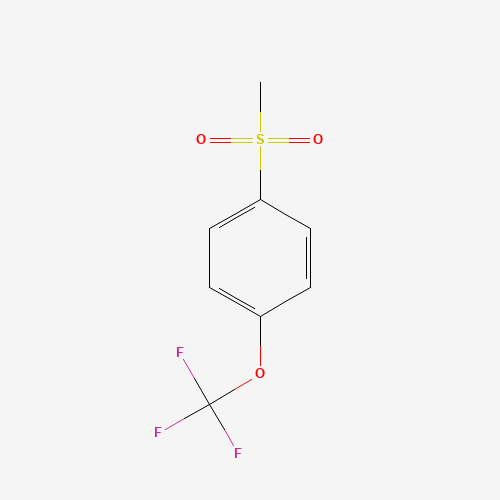 4-(TRIFLUOROMETHOXY)PHENYL METHYL SULFONE (CAS: 87750-51-4) - Chemical Structure and Molecular Formula 