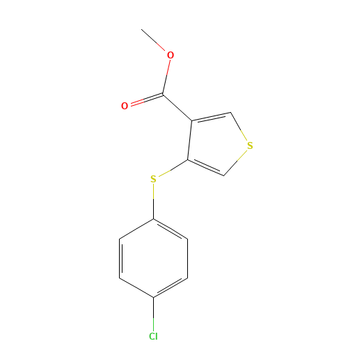 METHYL 4-[(4-CHLOROPHENYL)THIO]THIOPHENE-3-CARBOXYLATE (CAS: 175202-88-7) - Related Chemical Product