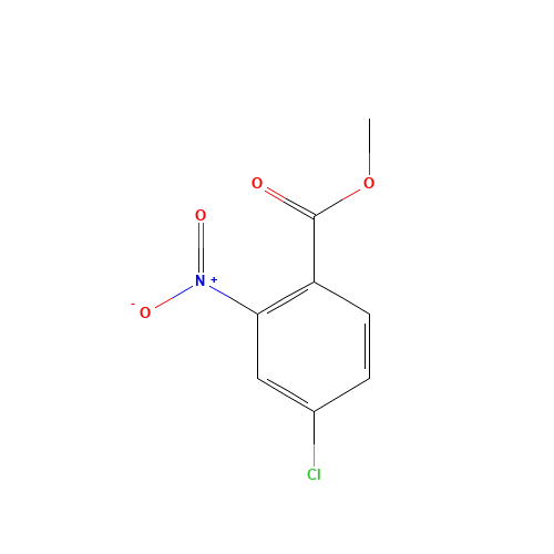 METHYL 4-CHLORO-2-NITROBENZOATE (CAS: 42087-80-9) - Chemical Structure and Molecular Formula 