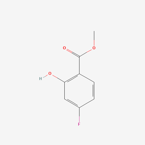 METHYL 4-FLUORO-2-HYDROXYBENZOATE (CAS: 392-04-1) - Chemical Structure and Molecular Formula 