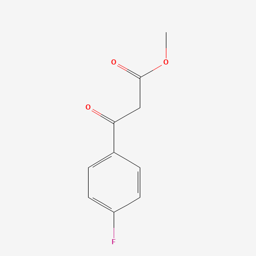 METHYL 4-FLUOROBENZOYLACETATE (CAS: 63131-29-3) - Chemical Structure and Molecular Formula 