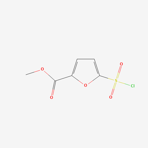 METHYL 5-(CHLOROSULFONYL)-2-FUROATE (CAS: 69816-05-3) - Chemical Structure and Molecular Formula 