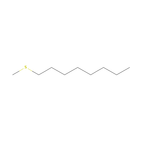METHYL N-OCTYL SULFIDE (CAS: 3698-95-1) - Chemical Structure and Molecular Formula 