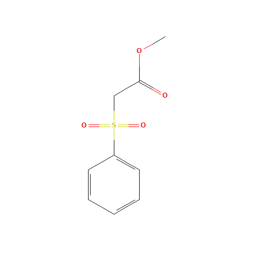 Methyl phenylsulfonylacetate (CAS: 34097-60-4) - Chemical Structure and Molecular Formula 