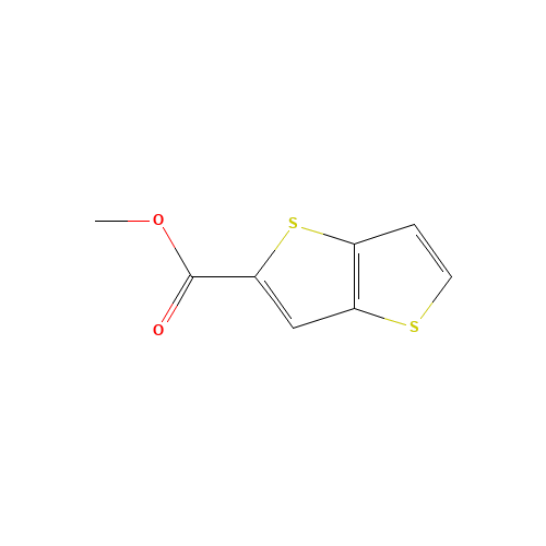 METHYL THIENO[3,2-B!THIOPHENE-2-CARBOXYLATE,97 (CAS: 98800-10-3) - Chemical Structure and Molecular Formula 
