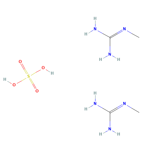 1-METHYLGUANIDINE SULFATE (CAS: 598-12-9) - Chemical Structure and Molecular Formula 