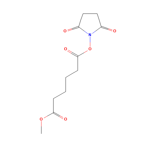 METHYL N-SUCCINIMIDYL ADIPATE (CAS: 118380-06-6) - Chemical Structure and Molecular Formula 