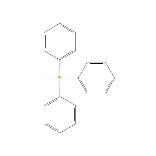 METHYLTRIPHENYLSILANE (CAS: 791-29-7) - Chemical Structure and Molecular Formula 