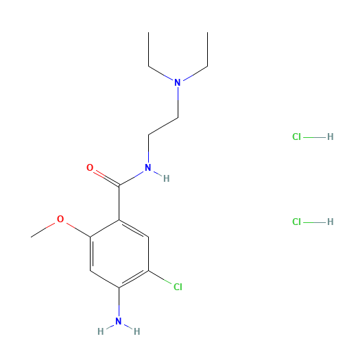 4-amino-5-chloro-N-[2-(diethylamino)ethyl]-2-methoxybenzamide dihydrochloride (CAS: 2576-84-3) - Related Chemical Product