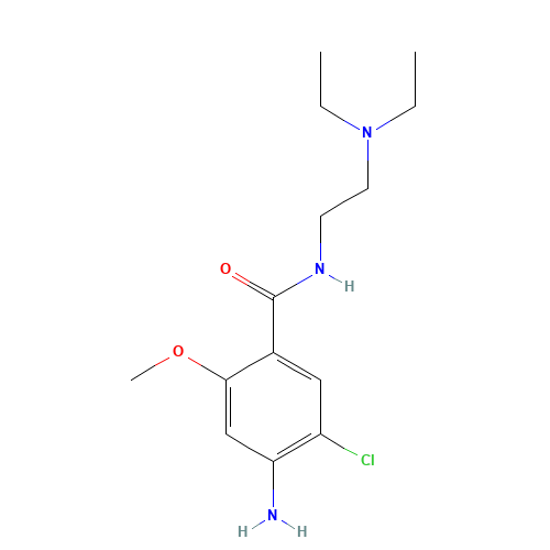 4-Amino-5-chloro-N-(2-(diethylamino)ethyl)-2-methoxybenzamide (CAS: 364-62-5) - Related Chemical Product