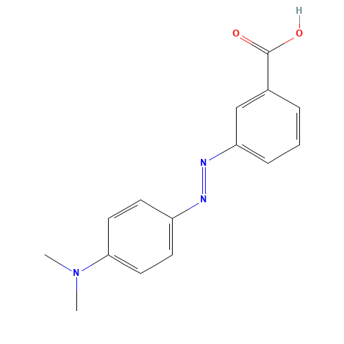 M-METHYL RED (CAS: 20691-84-3) - Chemical Structure and Molecular Formula 