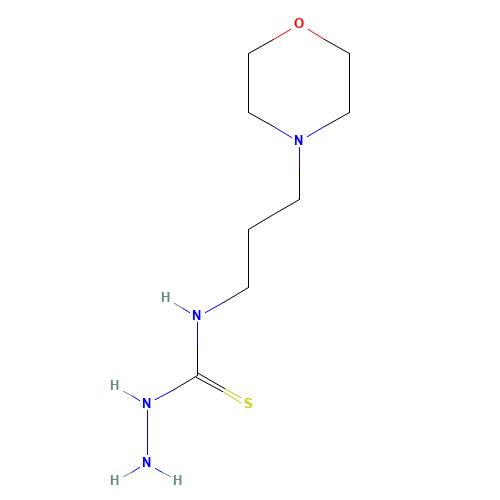 4-[3-(4-MORPHOLINO)PROPYL]-3-THIOSEMICARBAZIDE (CAS: 32813-48-2) - Chemical Structure and Molecular Formula 