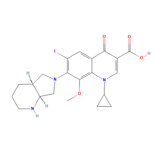 Moxifloxacin (CAS: 151096-09-2) - Chemical Structure and Molecular Formula 