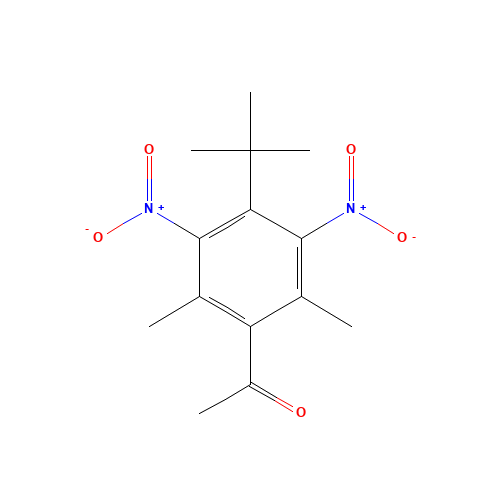 Musk ketone (CAS: 81-14-1) - Chemical Structure and Molecular Formula 