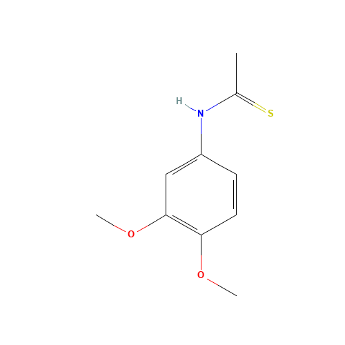 N-(3,4-DIMETHOXYPHENYL)THIOACETAMIDE (CAS: 107963-01-9) - Chemical Structure and Molecular Formula 