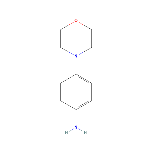 4-Morpholinoaniline (CAS: 2524-67-6) - Chemical Structure and Molecular Formula 