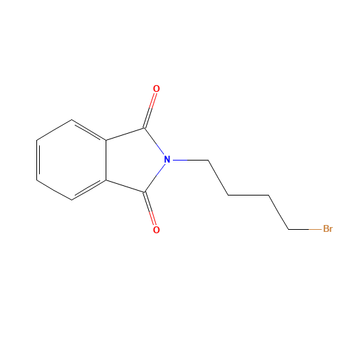 N-(4-Bromobutyl)phthalimide (CAS: 5394-18-3) - Chemical Structure and Molecular Formula 