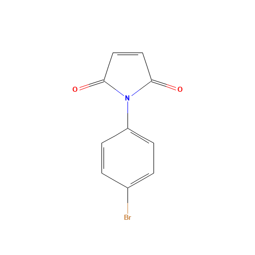 N-(4-BROMOPHENYL)MALEIMIDE (CAS: 13380-67-1) - Chemical Structure and Molecular Formula 