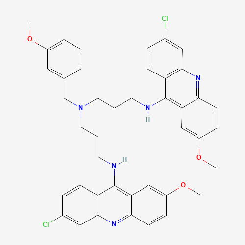 N'-(6-CHLORO-2-METHOXY-9-ACRIDINYL)-N-[3-[(6-CHLORO-2-METHOXY-9-ACRIDINYL)AMINO]PROPYL]-N-[(3-METHOXYPHENYL)METHYL]-1,3-PROPANEDIAMINE (CAS: 222051-76-5) - Related Chemical Product