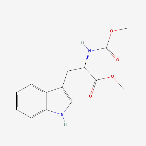 N-(METHOXYCARBONYL)-L-TRYPTOPHAN METHYL ESTER (CAS: 58635-46-4) - Chemical Structure and Molecular Formula 