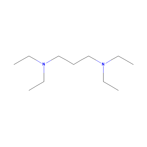 N,N,N',N'-TETRAETHYL-1,3-PROPANEDIAMINE (CAS: 60558-96-5) - Chemical Structure and Molecular Formula 