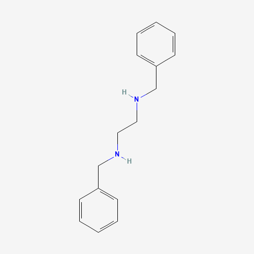 N,N'-Bis(phenylmethyl)-1,2-ethanediamine (CAS: 140-28-3) - Chemical Structure and Molecular Formula 