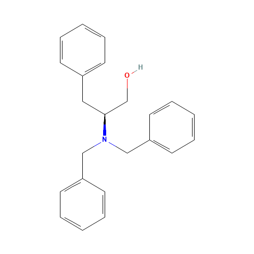 (S)-(+)-2-DIBENZYLAMINO-3-PHENYL-1-PROPANOL (CAS: 111060-52-7) - Chemical Structure and Molecular Formula 