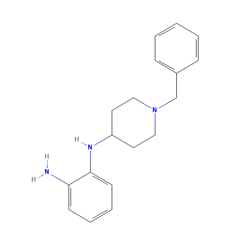 N1-(1-BENZYL-4-PIPERIDYL)BENZENE-1,2-DIAMINE (CAS: 57718-47-5) - Chemical Structure and Molecular Formula 