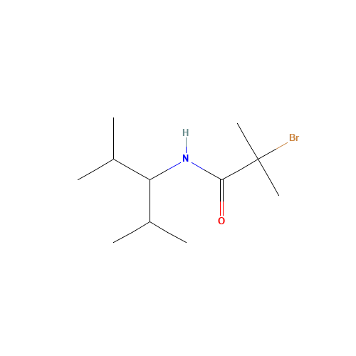 N1-(1-ISOPROPYL-2-METHYLPROPYL)-2-BROMO-2-METHYLPROPANAMIDE (CAS: 69959-91-7) - Related Chemical Product