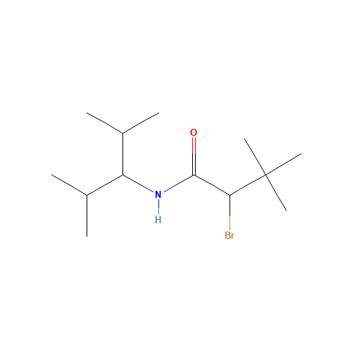 N1-(1-ISOPROPYL-2-METHYLPROPYL)-2-BROMO-3,3-DIMETHYLBUTANAMIDE (CAS: 69959-85-9) - Related Chemical Product