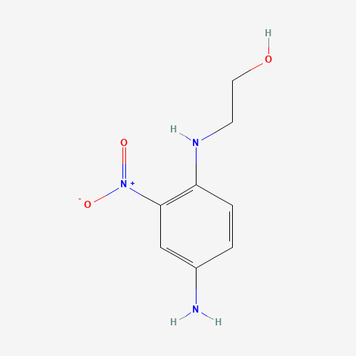 2-(4-Amino-2-nitroanilino)-ethanol (CAS: 2871-01-4) - Chemical Structure and Molecular Formula 
