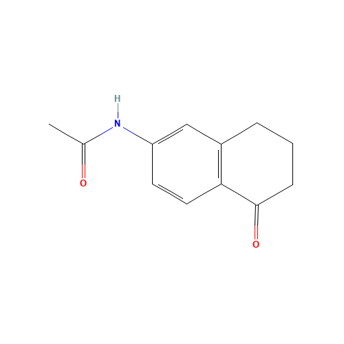N-(5-Oxo-5,6,7,8-tetrahydronaphthalen-2-yl)acetamide (CAS: 88611-67-0) - Chemical Structure and Molecular Formula 