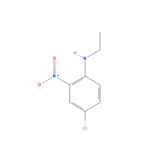N-ETHYL 4-CHLORO-2-NITROANILINE (CAS: 28491-95-4) - Chemical Structure and Molecular Formula 