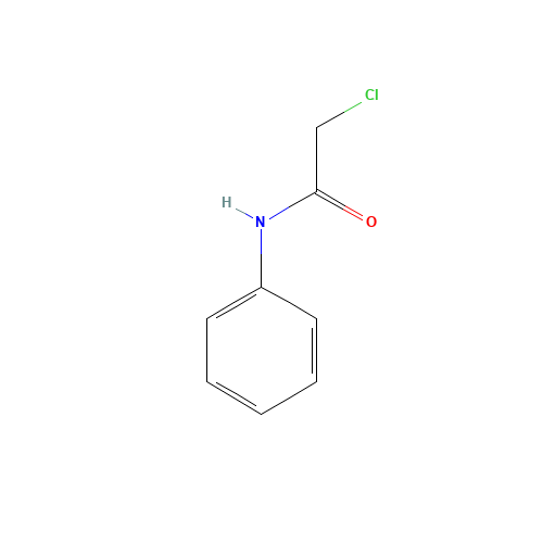 2-CHLOROACETANILIDE (CAS: 587-65-5) - Chemical Structure and Molecular Formula 