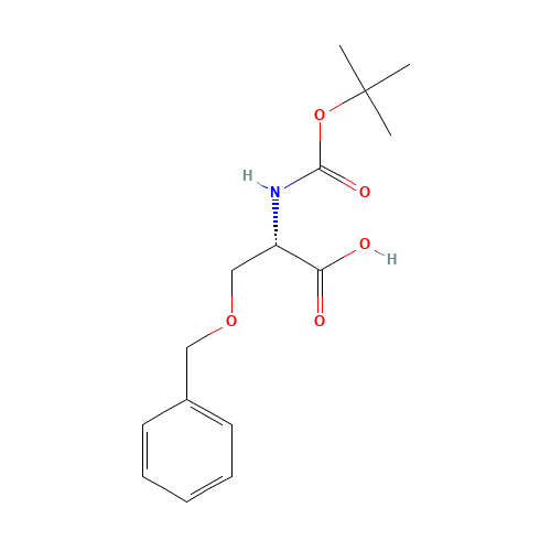 N-BOC-O-Benzyl-L-serine (CAS: 23680-31-1) - Chemical Structure and Molecular Formula 