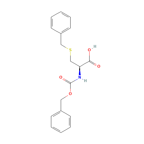 Z-CYS(BZL)-OH (CAS: 3257-18-9) - Chemical Structure and Molecular Formula 