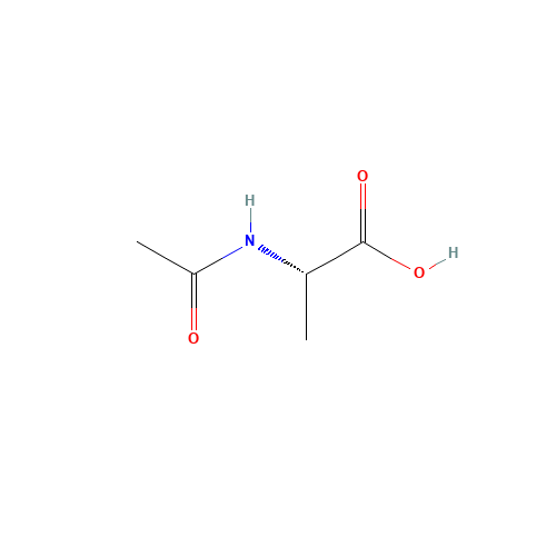 2-Acetylaminopropionic acid (CAS: 97-69-8) - Chemical Structure and Molecular Formula 