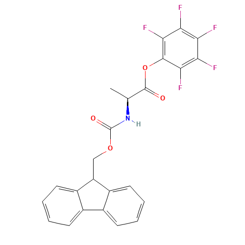 FMOC-ALA-OPFP (CAS: 86060-86-8) - Chemical Structure and Molecular Formula 