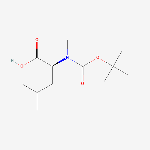 Boc-N-methyl-L-leucine (CAS: 53363-89-6) - Chemical Structure and Molecular Formula 