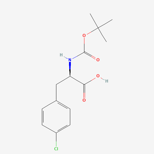 BOC-D-4-Chlorophe (CAS: 57292-44-1) - Chemical Structure and Molecular Formula 
