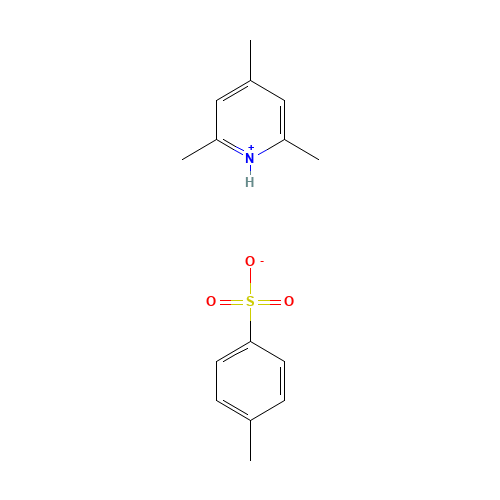 2,4,6-TRIMETHYLPYRIDINIUM P-TOLUENESULFONATE (CAS: 59229-09-3) - Chemical Structure and Molecular Formula 