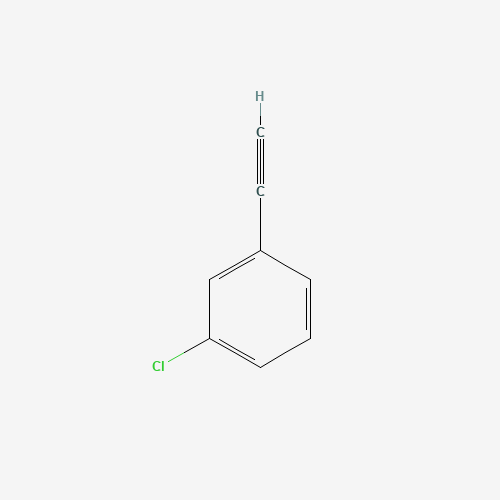 3-Chlorophenylacetylene (CAS: 766-83-6) - Chemical Structure and Molecular Formula 