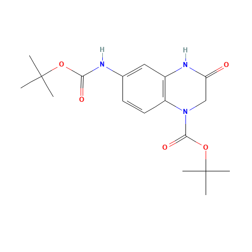 4-BOC-7-BOCAMINO-3,4-DIHYDROQUINOXALIN-2-ONE (CAS: 959246-52-7) - Related Chemical Product