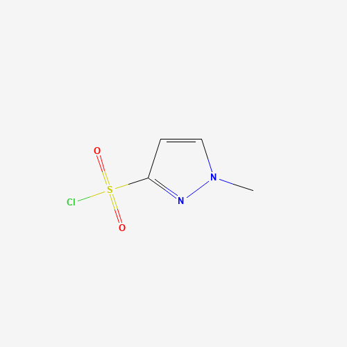 1-METHYL-1H-PYRAZOLE-3-SULFONYL CHLORIDE (CAS: 89501-90-6) - Chemical Structure and Molecular Formula 