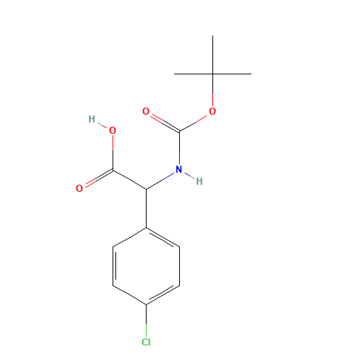N-BOC-2-(4''-CHLOROPHENYL)-DL-GLYCINE (CAS: 209525-73-5) - Related Chemical Product