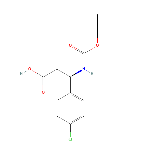 Boc-(R)-3-Amino-3-(4-chlorophenyl)propionic acid (CAS: 479064-93-2) - Related Chemical Product