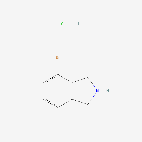4-BROMO-ISOINDOLINE HCL (CAS: 923590-95-8) - Chemical Structure and Molecular Formula 